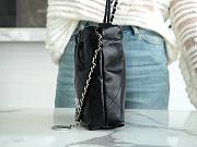 Chanel 22 Mini Bag Black With Silver Chain - 19×20×6cm - 4