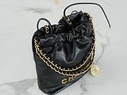 Chanel 22 Mini Bag Black With Gold Chain - 19×20×6cm - 5