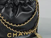 Chanel 22 Mini Bag Black With Gold Chain - 19×20×6cm - 2