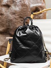 Chanel 22 Medium Black Bag With Gold Chain - 29x34x10.5cm - 3