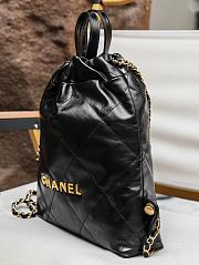 Chanel 22 Medium Black Bag With Gold Chain - 29x34x10.5cm - 2