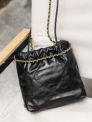 Chanel 22 Mini Bag Black With Pearl Chain - 20x18x6.5Cm - 2