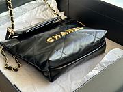 Chanel 22 Medium  Size Black Bag With Gold Chain - 25x22x6.5cm - 5