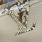 Louis Vuitton Galet Taurillon Leather and Python Capucines BB Bag - 21x14x8cm - 3