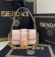 Fendi Fendace Brooch Mini Baguette Pink - 20x13x5cm - 1