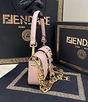 Fendi Fendace Brooch Mini Baguette Pink - 20x13x5cm - 3