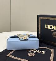 Fendi Fendace Brooch Mini Baguette Blue - 20x13x5cm - 4