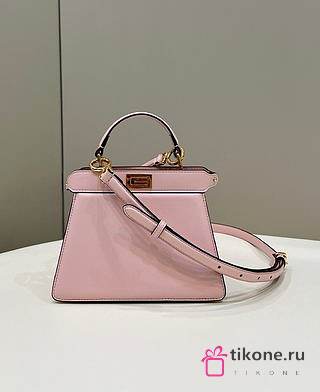 Fendi Peekaboo Mini Bag Light Pink - 20x11x15cm - 1