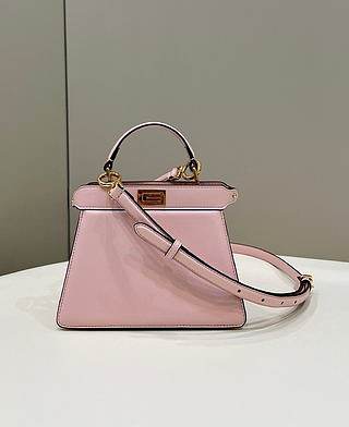 Fendi Peekaboo Mini Bag Light Pink - 20x11x15cm