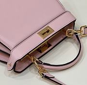 Fendi Peekaboo Mini Bag Light Pink - 20x11x15cm - 5