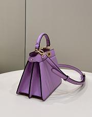 Fendi Peekaboo Mini Bag Violet - 20x11x15cm - 5