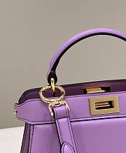 Fendi Peekaboo Mini Bag Violet - 20x11x15cm - 3