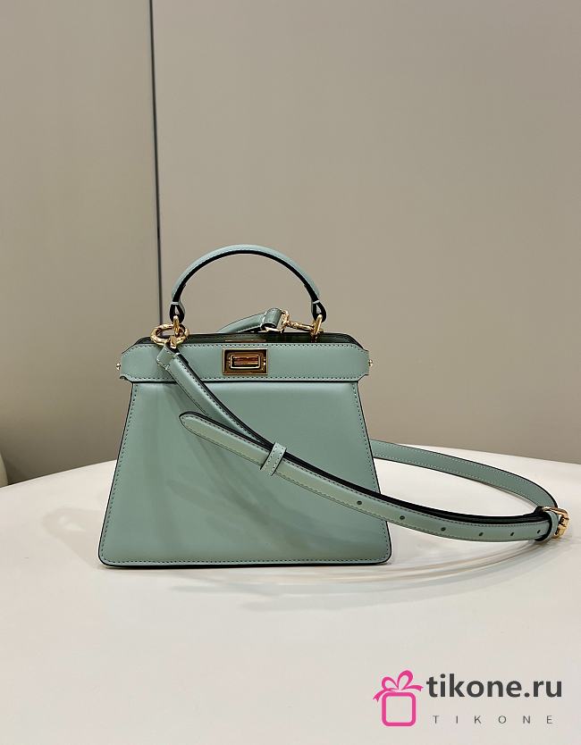 Fendi Peekaboo Mini Bag Green - 20x11x15cm - 1