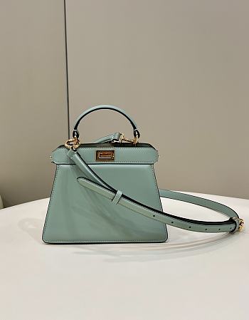 Fendi Peekaboo Mini Bag Green - 20x11x15cm