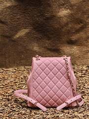 Chanel Small Backpack Pink - 16.5x17.5x10cm - 3