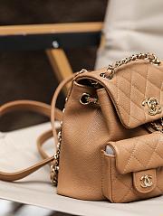 Chanel Small Backpack Caramel - 16.5x17.5x10cm - 2