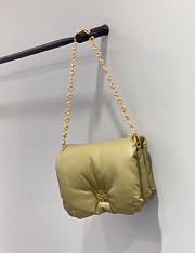 Loewe Goya Pillow Lambskin Green Bag - 23x6x13cm - 3