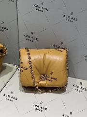 Loewe Goya Pillow Lambskin Yellow Bag - 23x6x13cm - 1