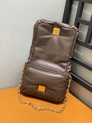 Loewe Goya Pillow Lambskin Brown Bag - 23x6x13cm - 4