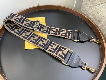 Fendi Shoulder Strap FF Brown 