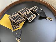 Fendi Shoulder Strap FF Brown  - 3