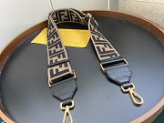 Fendi Shoulder Strap FF Brown  - 2