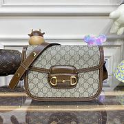 Gucci Horsbit Bag Monogram Brown - 25x18x8cm - 1