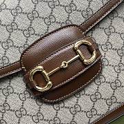 Gucci Horsebit 1955 GG Supreme Brown - 30x21x7.5cm - 5