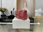 Chanel Red Quilted Lambskin Valentine Charm - 7.8inch - 3