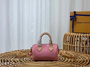 New Louis Vuitton Mochi Pink Monogram Vernis Nano Speedy 2023  - 1