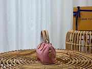 New Louis Vuitton Mochi Pink Monogram Vernis Nano Speedy 2023  - 4