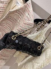 Chanel Sequin Classic Small Flap Black - 2