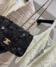 Chanel Sequin Classic Small Flap Black - 3