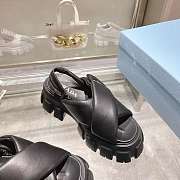 Monolith Padded Nappa Leather Sandals Black - 4