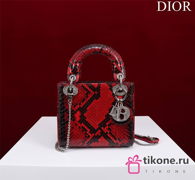 Dior Lady Exotic Red - 17x15x7cm - 1