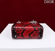 Dior Lady Exotic Red - 17x15x7cm - 5