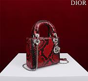 Dior Lady Exotic Red - 17x15x7cm - 4