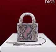 Dior Lady Exotic Silver Pink - 17x15x7cm - 1