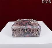 Dior Lady Exotic Silver Pink - 17x15x7cm - 4