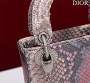 Dior Lady Exotic Silver Pink - 17x15x7cm - 2