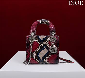 Mini Lady Dior Bag Red 02 - 17x15x7cm