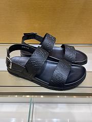 Louis Vuitton Monogram Black Patterns Sandals  - 3