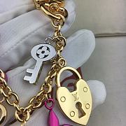 Louis Vuitton Love Lock Heart Key Chain Bag Charm and Key Holder - 5