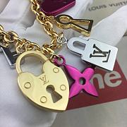 Louis Vuitton Love Lock Heart Key Chain Bag Charm and Key Holder - 4