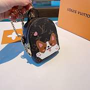 Louis Vuitton Puppy Cartoon Backpack Key Chain - 2