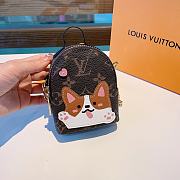 Louis Vuitton Puppy Cartoon Backpack Key Chain - 4