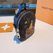 Louis Vuitton Teddy Cartoon Backpack Key Chain - 2