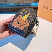 Louis Vuitton Teddy Cartoon Backpack Key Chain - 3