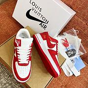 Louis VuittonxNike Air Jordan Red White - 4