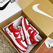 Louis VuittonxNike Air Jordan Red White - 3